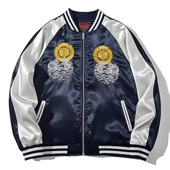 [010] スカジャン ライダースジャケット XL 春 防寒 目立つ クール 61p328t7mZL.jpg